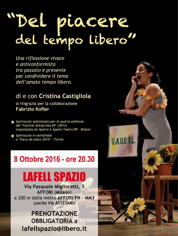 Locandina del piacere del temp